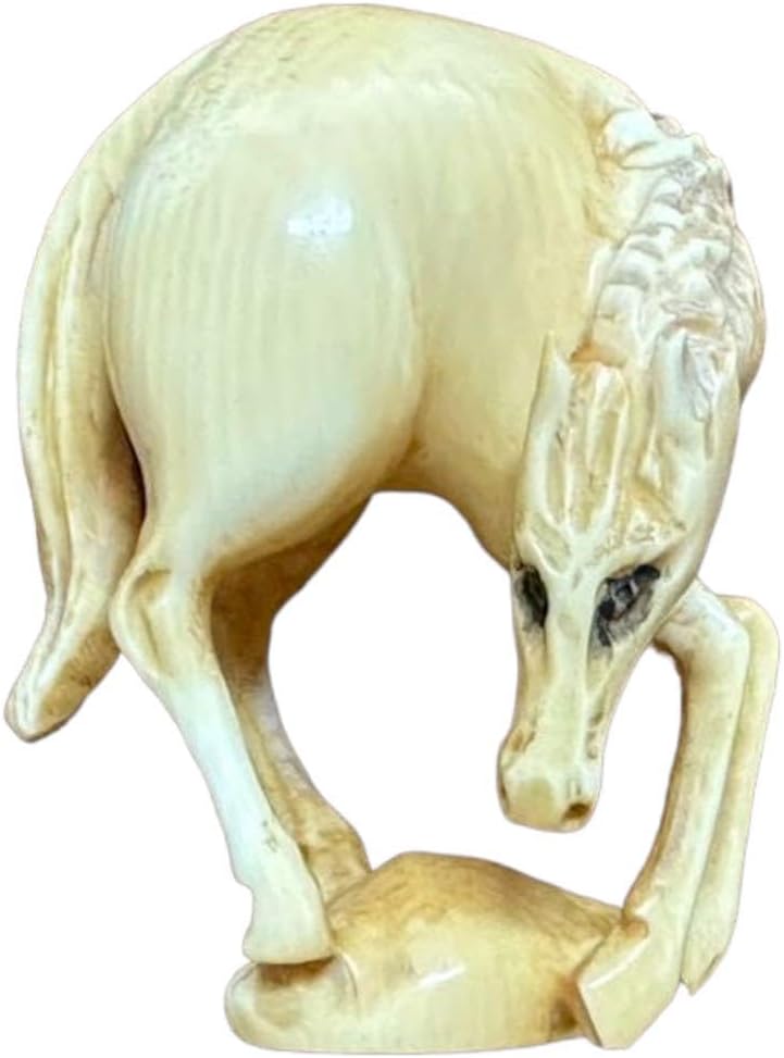 根付 Sレトロ 人物彫刻 印籠 提げ物 時代物 天然素材 骨董 在銘箱付き